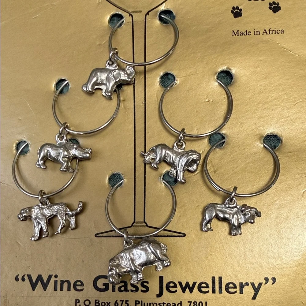Silver Wine Glass Charms
